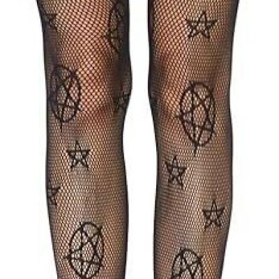 Leg Avenue Occult Pentagram Goth Fishnet Tights Halloween Costume Accessory 8144