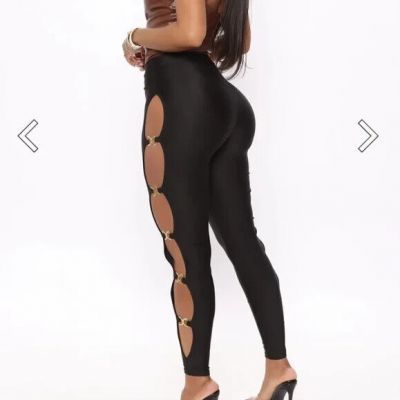 Fashion Nova | Attention Seeking Cut Out Leggings NWT Size L Large