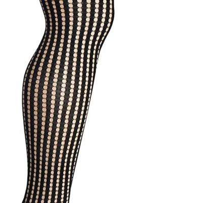 DKNY Women's Net Tight Hosiery, Black, MTL