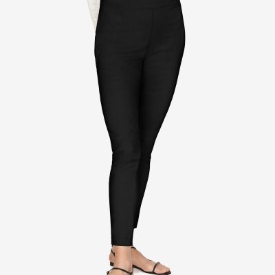 B NEW YORK Womens Black Stretch Wear To Work Leggings M