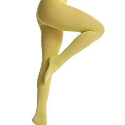 Women's 80 Den Soft Opaque Tights, Women's Tights XX-Large-3X-Large Plus Yellow