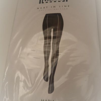 Wolford Maria Tights Black Ash Special Edition New Sealed Package Size X-Small