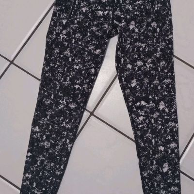 NWOT Sweaty Betty Womens BLACK WHITE Full Length Power Pants Leggings Size 6