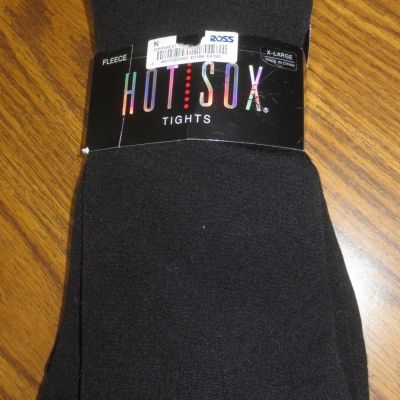 Hot Sox Fleece Tights Black Size XL NEW