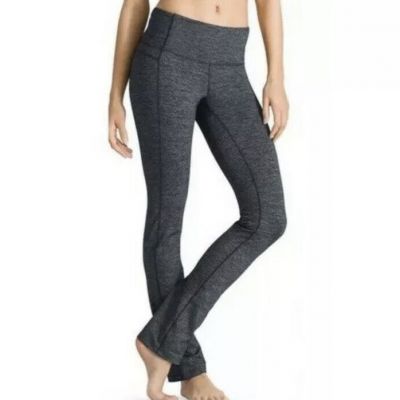 Athleta Women's Powervita Straight Up Salutation Pant Space Dye Gray Yoga XS