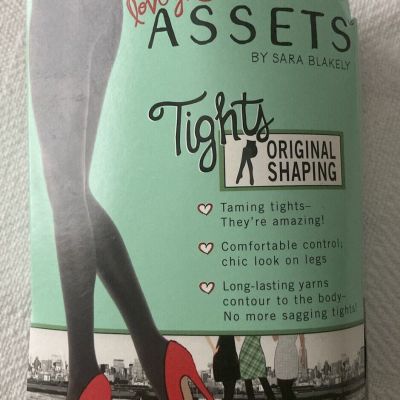 SPANX Love Your Assets Shaping Tights Black/Slate Size 6