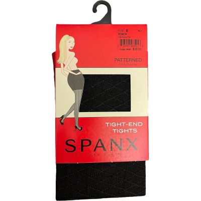 SPANX Tight End Tights Size B Black Diamond Foil Patterned Bodyshaping New NWT