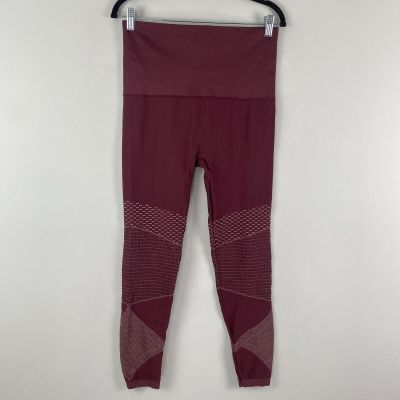 SPANX Look at Me Now Seamless Moto Leggings in Wine Size 1X