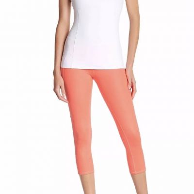 NWT Alo Yoga Helena Capri Pants Leggings S Volcano/Bright Orange/Coral Crop