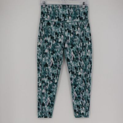 Sweaty Betty Women's Super Sculpt Pocket 7/8 Leggings Medium Blue Floral Print