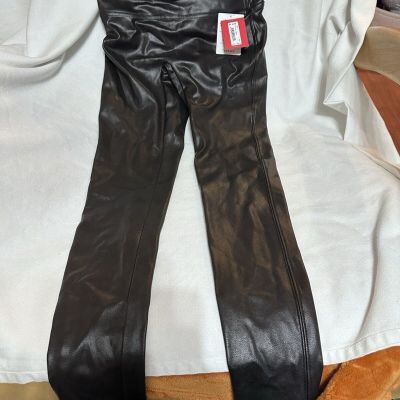 Spanx Women's Leggings faux leather Size M Black