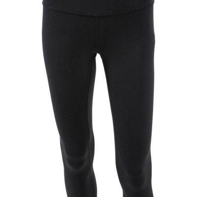 Lululemon Womens High Rise Stretch Knit Athletic Cropped Leggings Black Size 4