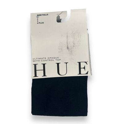 HUE Navy Ultimate Opaque Control Top Tights 1 Pair Womens Size 1 U3271