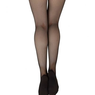 girls Professional Fishnet Seamless Tight Hosiery Black Small-Medium US