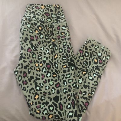 New Torrid Active Cheetah Print Leggings Size 1 Ankle Length