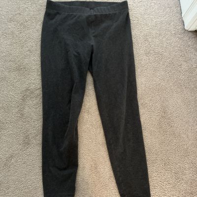 Ann Taylor Grey  cotton Leggings Size Large