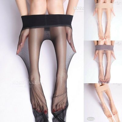 Rose Sakura SEAMLESS Pantyhose Tights See-through Stockings Sheer No Seam 7334