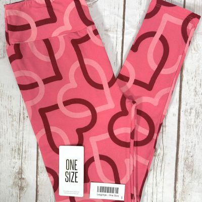 LuLaRoe Leggings One Size OS (2-10) Buttery Soft Valentine's Day NWOT