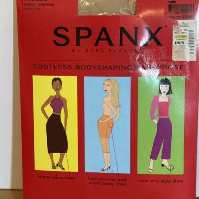 Spanx Original Footless Bodyshaping Pantyhose Nude Size C Control Top NEW