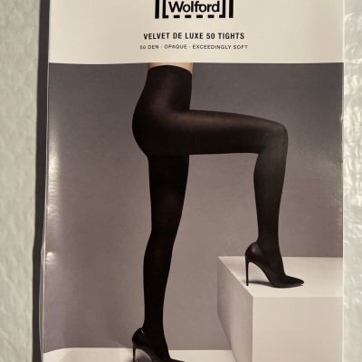 Wolford Velvet De Luxe 50 Tights (Small) ANTHRACITE