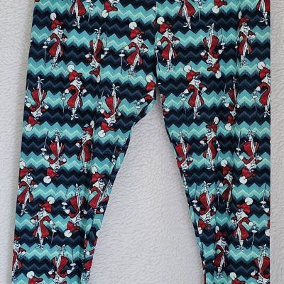 Womens Disney Leggings Pants Size TC2 LuLaRoe Multicolor Captain Cook Sueded NEW