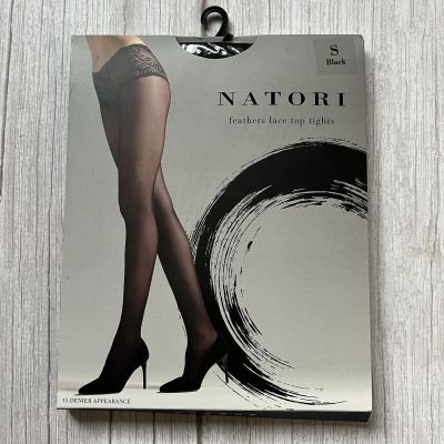 NATORI Feathers Lace Top Tights Size S