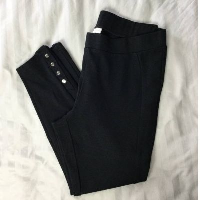 Style and Co. Womens Capri Leggings with Button Details L