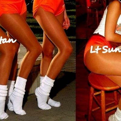 2 Tamara LONG=C/D M/L =1 Suntan 1 Lt Suntan Pantyhose Hooters Uniform hosiery