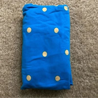 NWT LulaRoe TC Leggings blue creamy yellow polka dot Tall & Curvy Plus Size