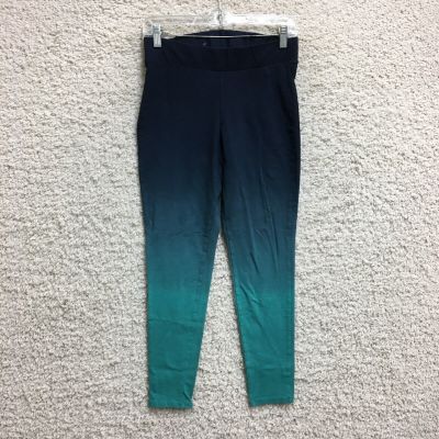 Torrid Pants 1X Adult Plus Blue Ombre Leggings Ankle Pull On Stretch Womens 1