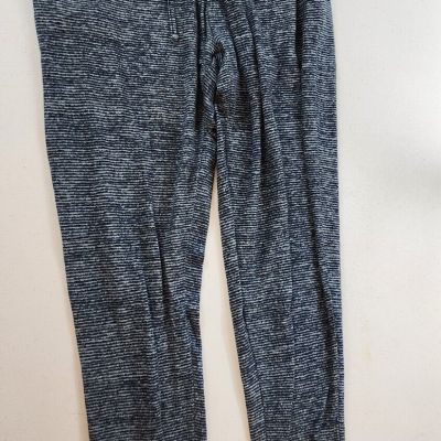 Danskin Womens Size S Gray Striped Drawstring Leggings Comfort Pants