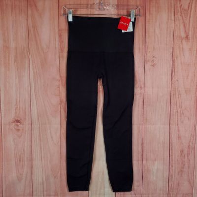 Spanx EcoCare Seamless Leggings Womens Sz L Black Stretch Legging NEW NWT