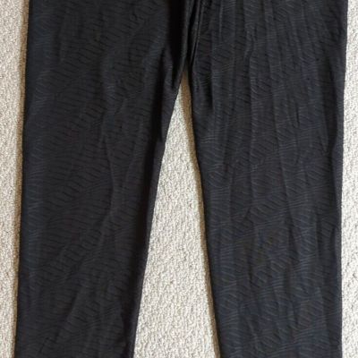 Sy Fashion Womens Large Black Polyester Blend Leggings 23