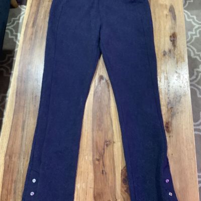 NYGARD Luxe Slims Navy Legging Pants Women's Small 6-8 Waist Shaping Textured