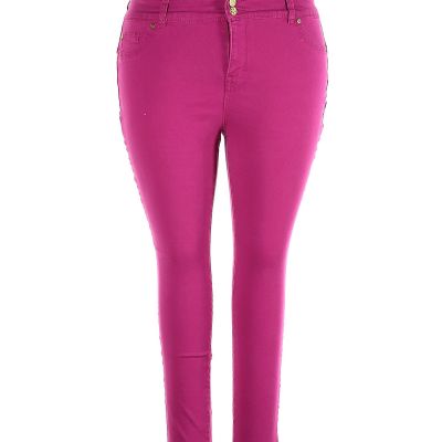 IMAN Women Purple Jeggings 18 Plus