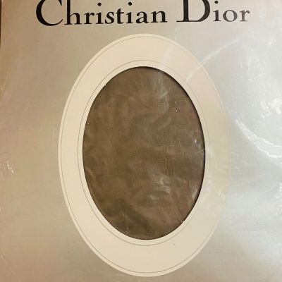 Christian Dior Control Top UltraSheer Sandalfoot Pantyhose Graphite Gray Size 3