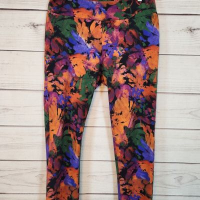 Soft Surroundings Women's Pull On Floral Print Leggings Size L