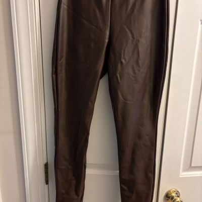 Banana Republic Brown Faux Leather Leggings Size Petite XS