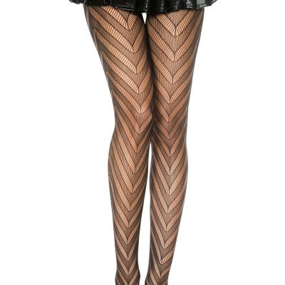 NEW sexy MUSIC LEGS zigzag ZIG zag ARROW net FISHNET pantyhose TIGHTS stockings