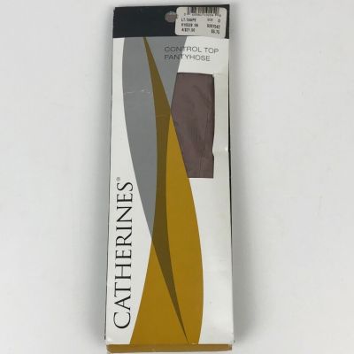 Catherines Control Top Pantyhose Light Taupe Size D