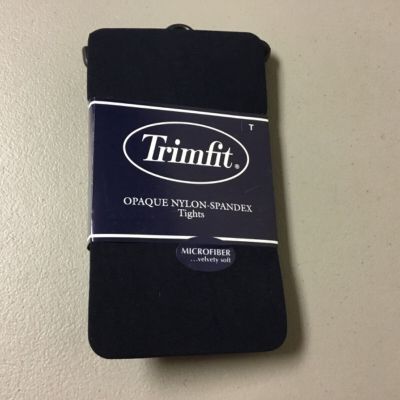 NWT Trimfit Opaque Microfiber Velvety Soft Tights Size Tall Navy #568U