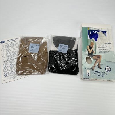 Jobst 2 Pairs 7-9 Ultra Sheer 8-15 mmHg Knee High CT Stockings #119233