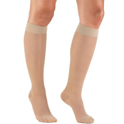 Truform Women's Stockings Knee High Sheer: 15-20 mmHg M NUDE (1773ND-M)