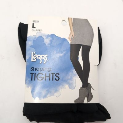 NEW L’eggs Shaping Tights Black size opaque L