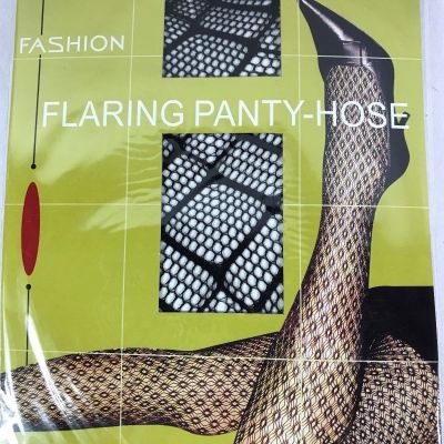 Black Spandex Diamond One Size Ladies Panty Hose Fishnet Women's Tights