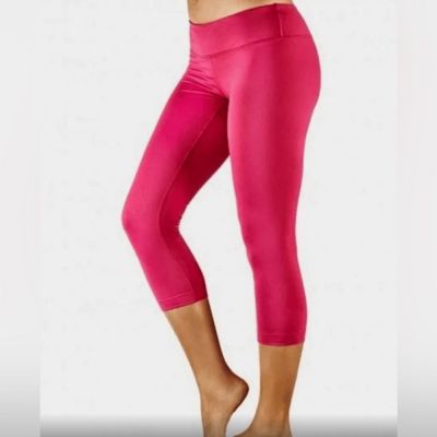 TOMMIE COPPER Women’s Running  Compression Leggings Pink - Size 2XL 20/22