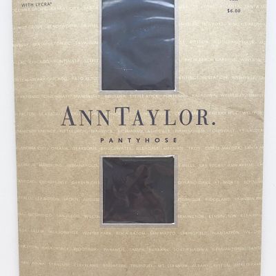 NEW Ann Taylor Sheer Control Top Pantyhose Size Medium Color Ink NIB