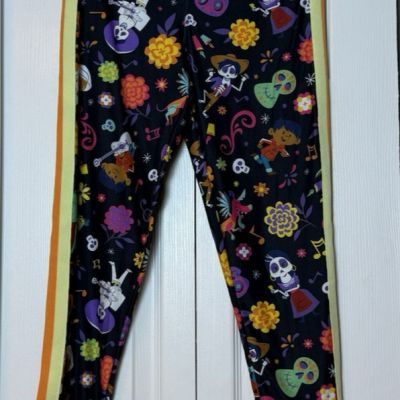 Authentic Disney Coco Side Stripe Leggings - Ladies Medium