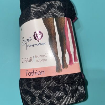 SECRET TREASURES TIGHTS SIZE M  2 PAIR