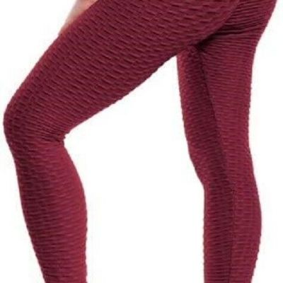 Butt-Lifting Leggings Women's 1XL High-Waisted Booty Workout Yoga Pants